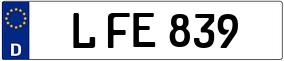 Trailer License Plate